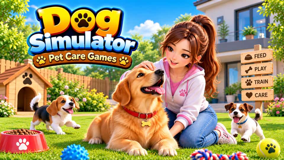 Dog Simulator Pet Care Games gameplay